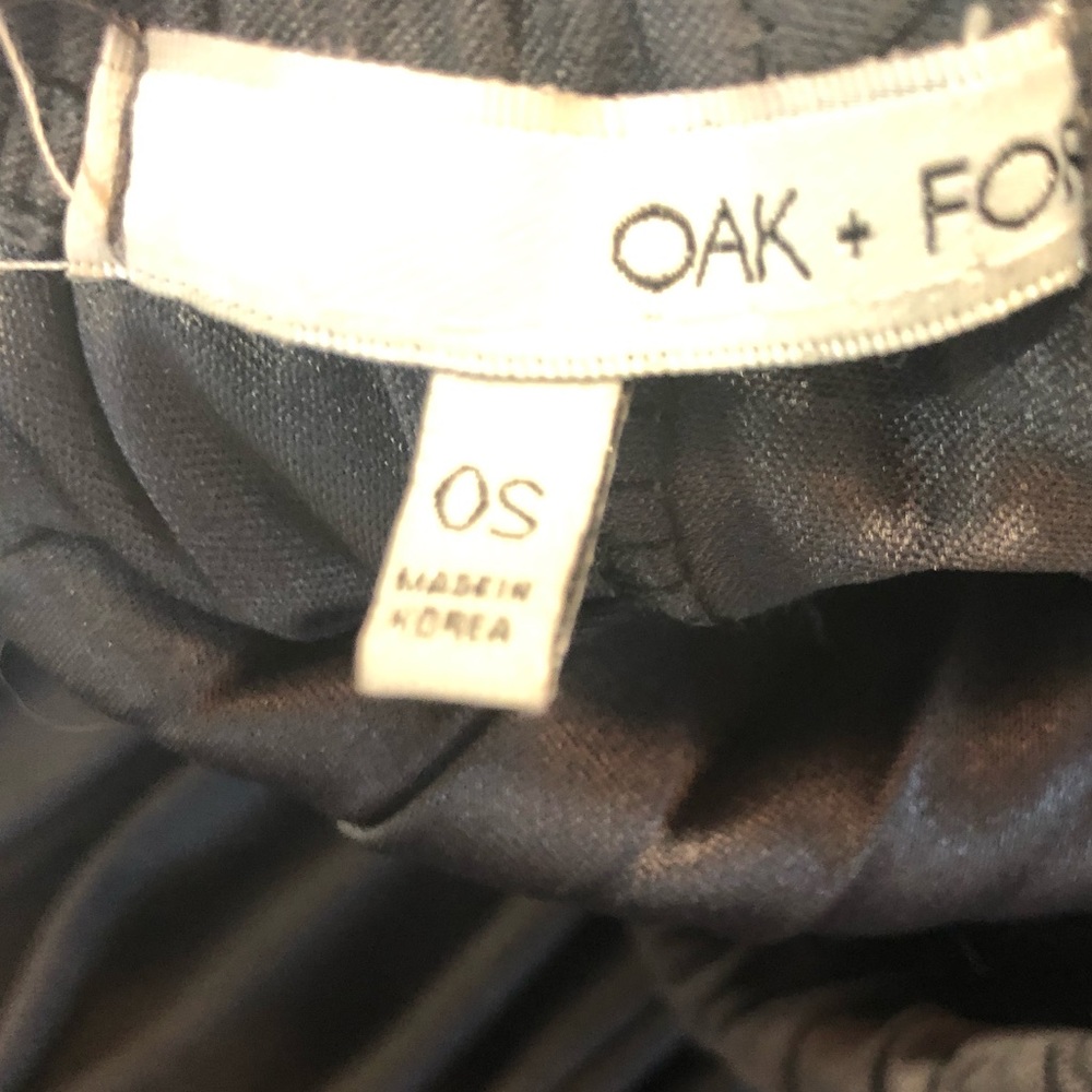 OAK+FORT Accordion Style Gray Skirt One Size - Picture 5 of 7